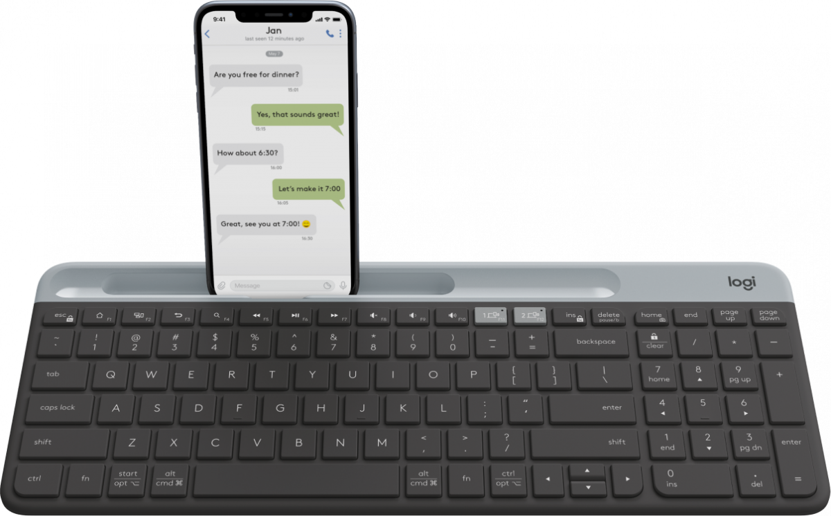 K580 輕薄多工無線鍵盤 具備藍牙功能