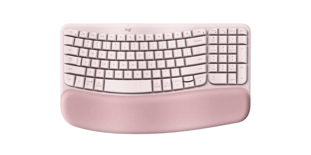 Ergo 系列 - WAVE KEYS 具有軟墊手託的無線人體工學鍵盤