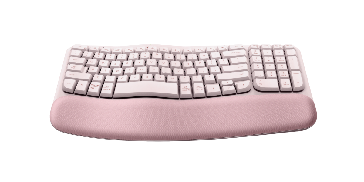 Ergo 系列 - WAVE KEYS 具有軟墊手託的無線人體工學鍵盤