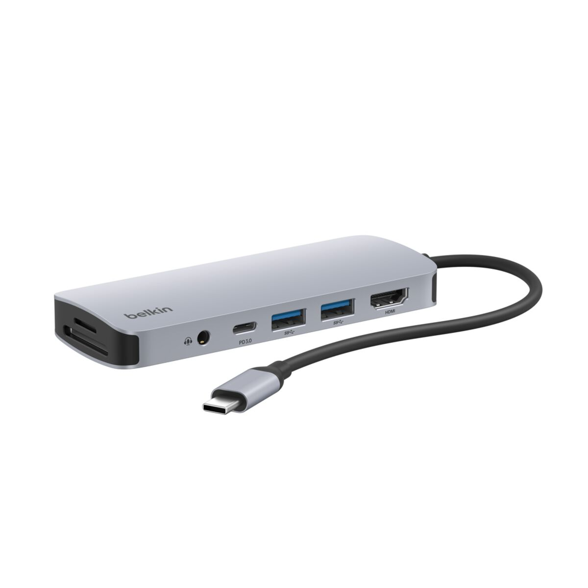 Connect USB-C 7 合 1 多媒體集線器 (AVC009fqSGY-V2)