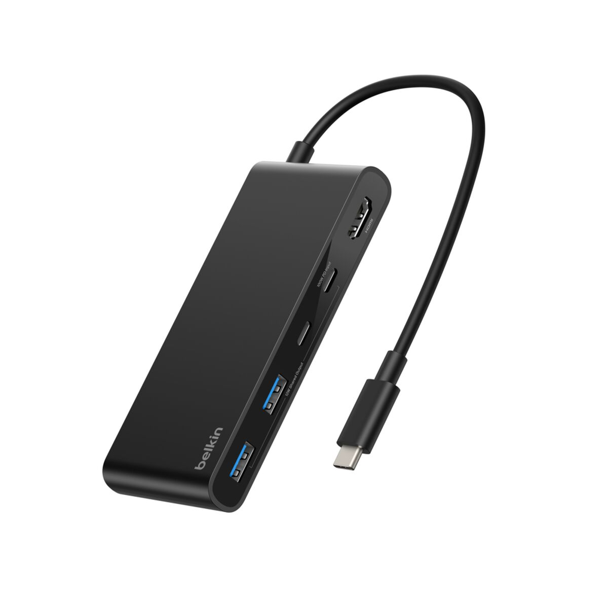 Connect USB-C 7合1 集線器 (100W / 雙USB-C / 雙USB-A / HDMI / SD card / microSD) (AVC023fqBK)