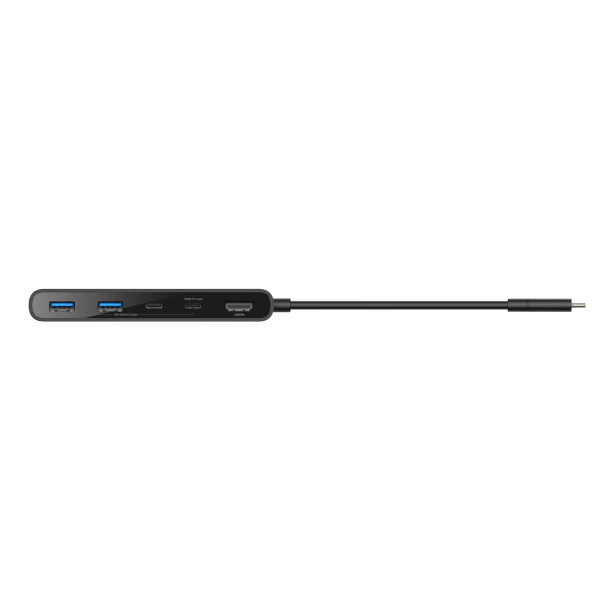 Connect USB-C 7合1 集線器 (100W / 雙USB-C / 雙USB-A / HDMI / SD card / microSD) (AVC023fqBK)