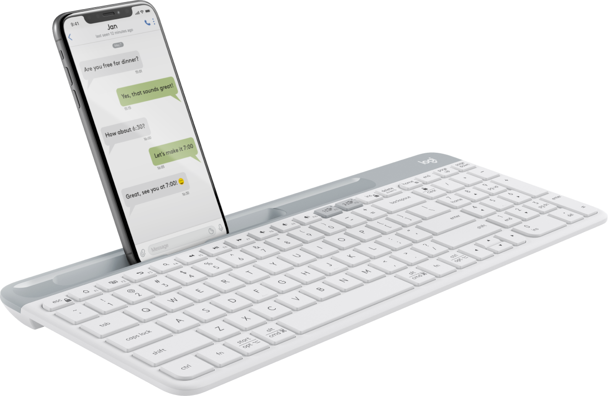 K580 輕薄多工無線鍵盤 具備藍牙功能