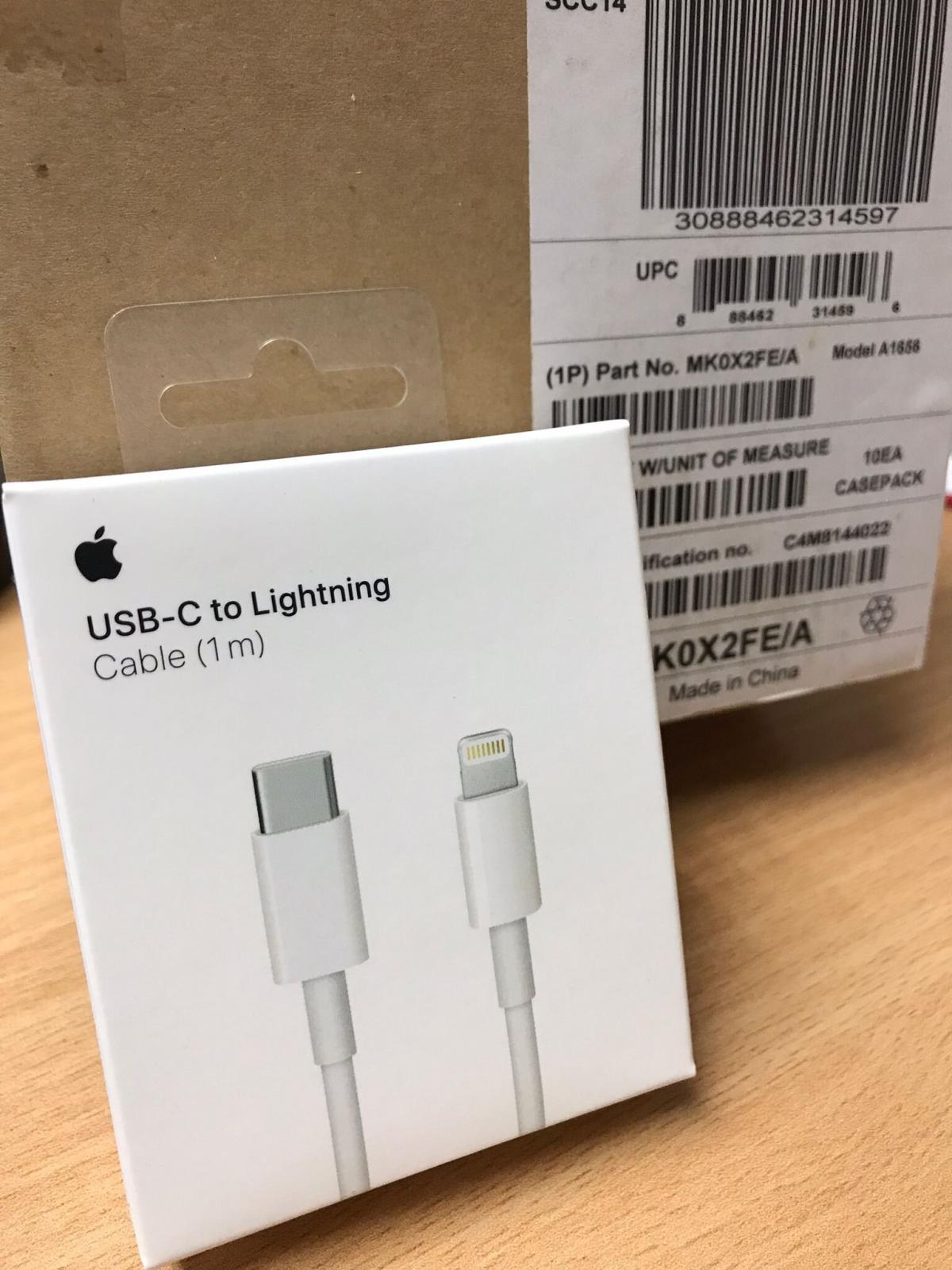 原廠 A1656 USB-C 至 Lightning 連接線 (1 米) MK0X2FE/A (平行進口)