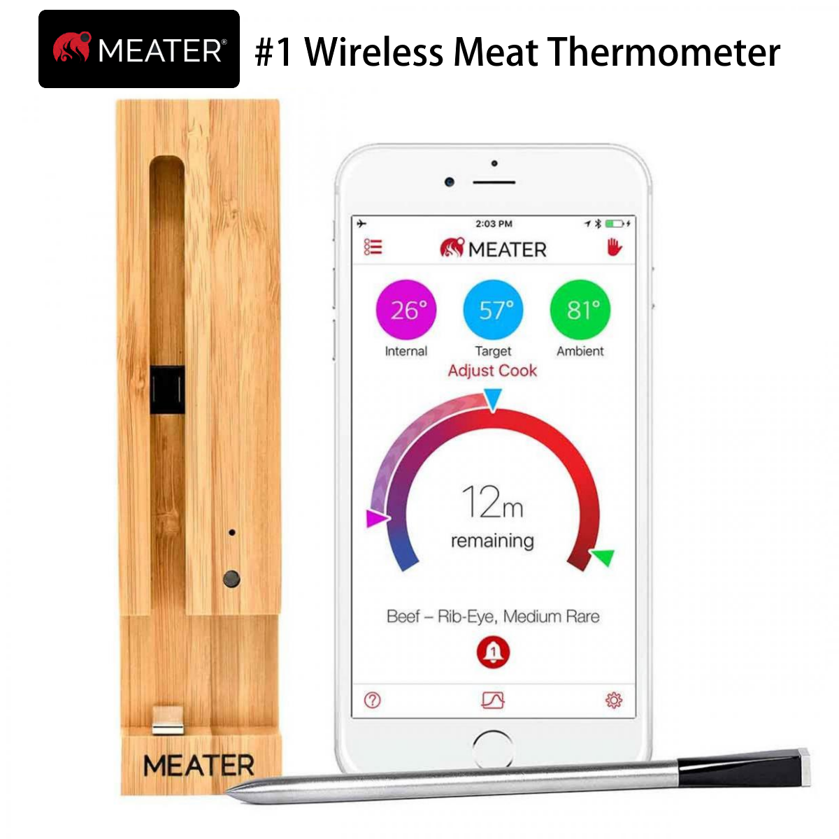 MEATER 智慧型藍牙食物溫度計 - 平行進口