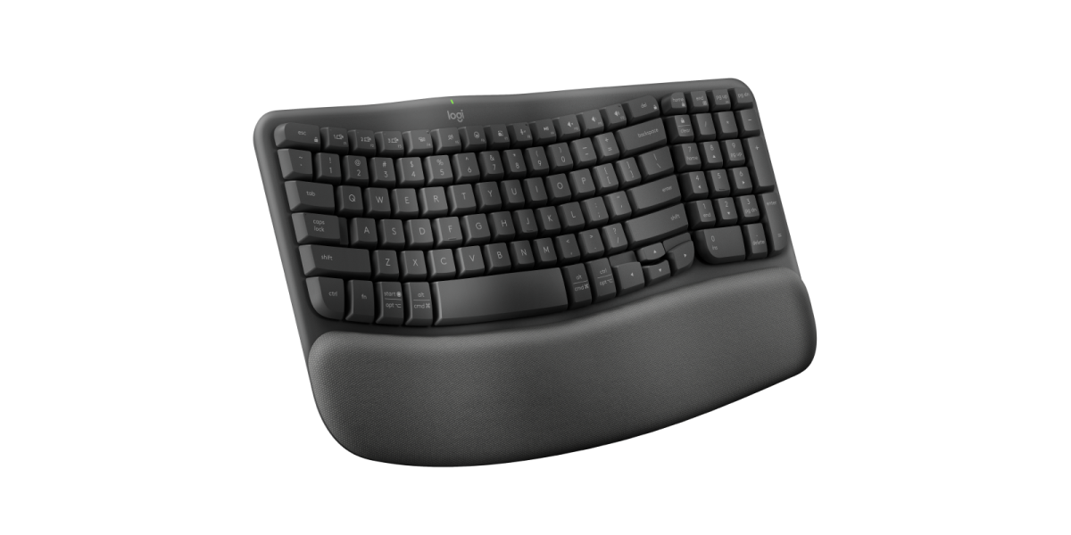 Ergo 系列 - WAVE KEYS 具有軟墊手託的無線人體工學鍵盤