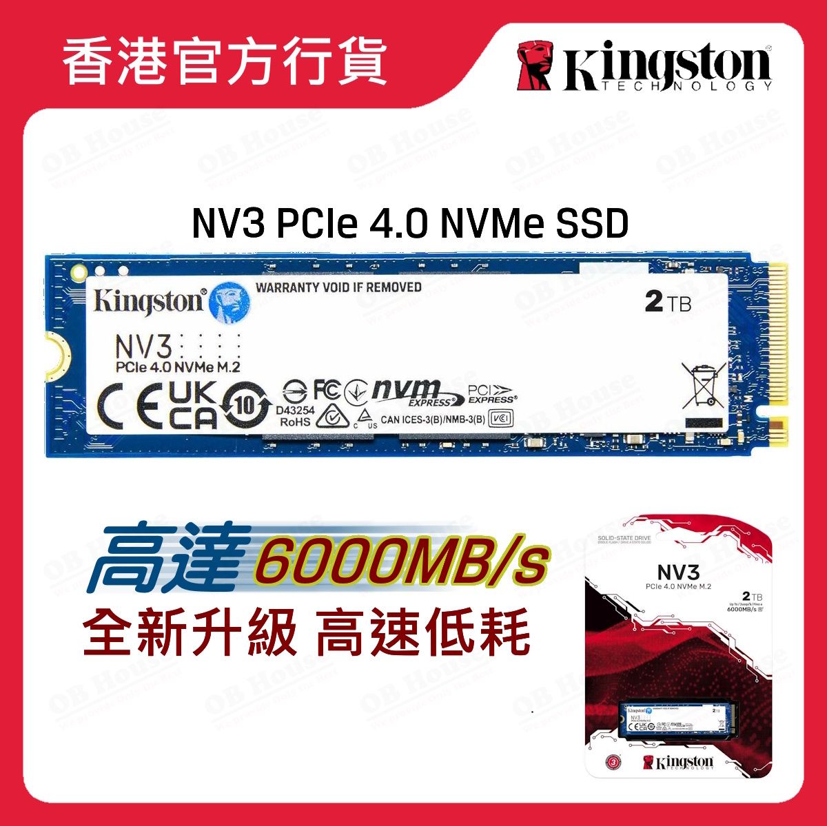 NV3 PCIe 4.0 NVMe 固態硬碟 (SNV3S)