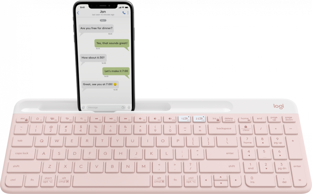 K580 輕薄多工無線鍵盤 具備藍牙功能