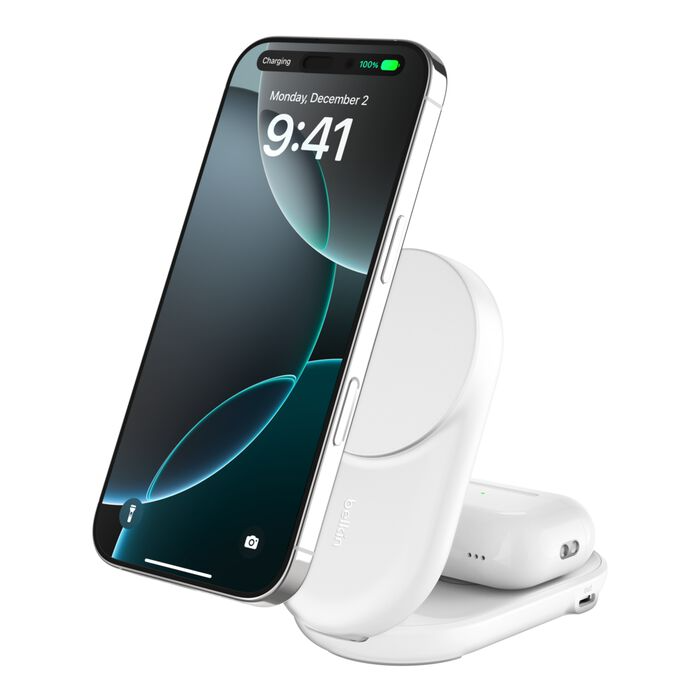 UltraCharge Qi2 25W 2合1 可折疊磁吸充電器 (WIZ039)