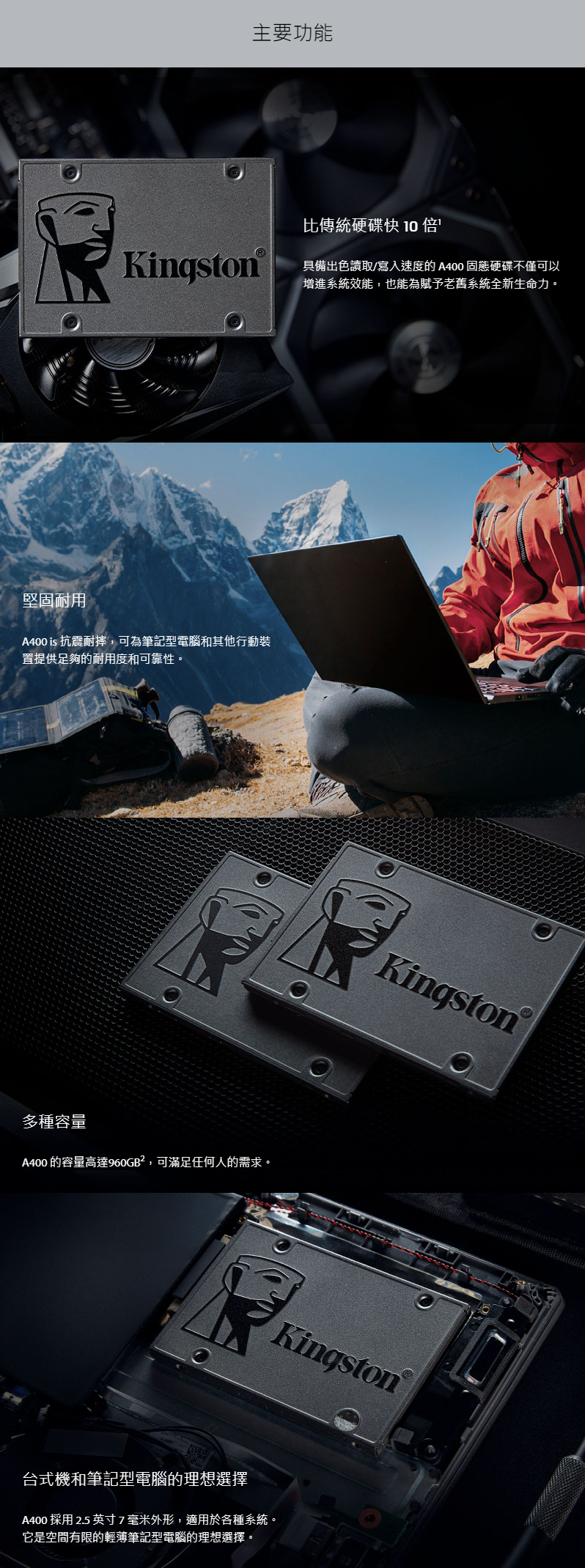 A400 2.5吋 固態硬碟 (SA400S37)