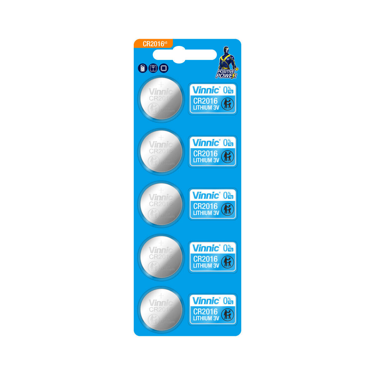 CR2016 x5 鈕扣鋰電池 3V (CR2016)