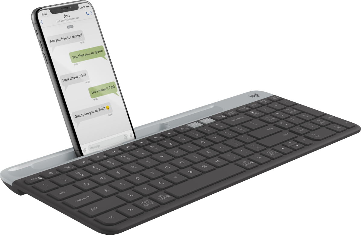 K580 輕薄多工無線鍵盤 具備藍牙功能