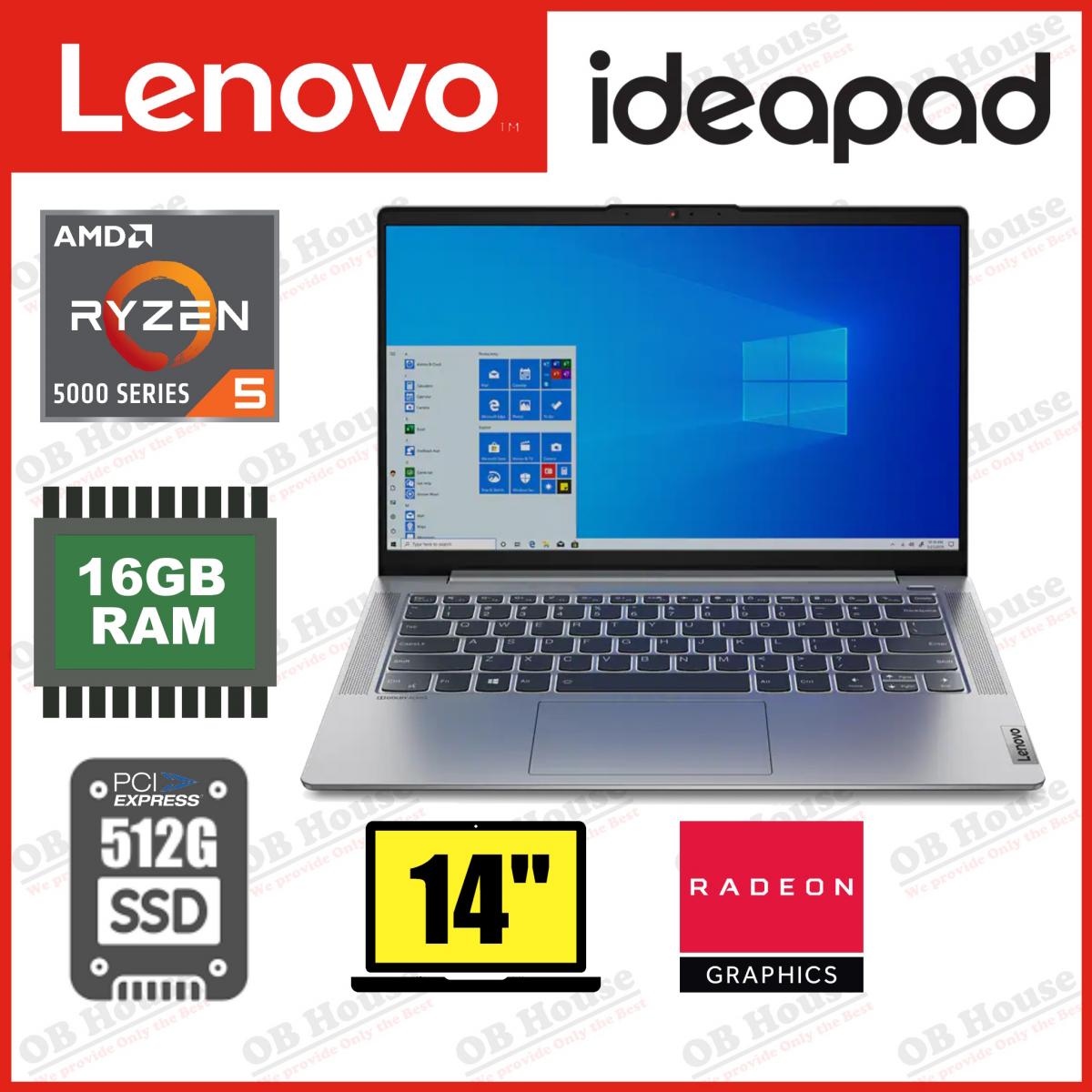 IdeaPad 5 14ALC05 Ryzen5-5500U 16GB 512GB SSD 14吋 全高清 手提電腦 (82LM00VGHH) - 高質陳列品