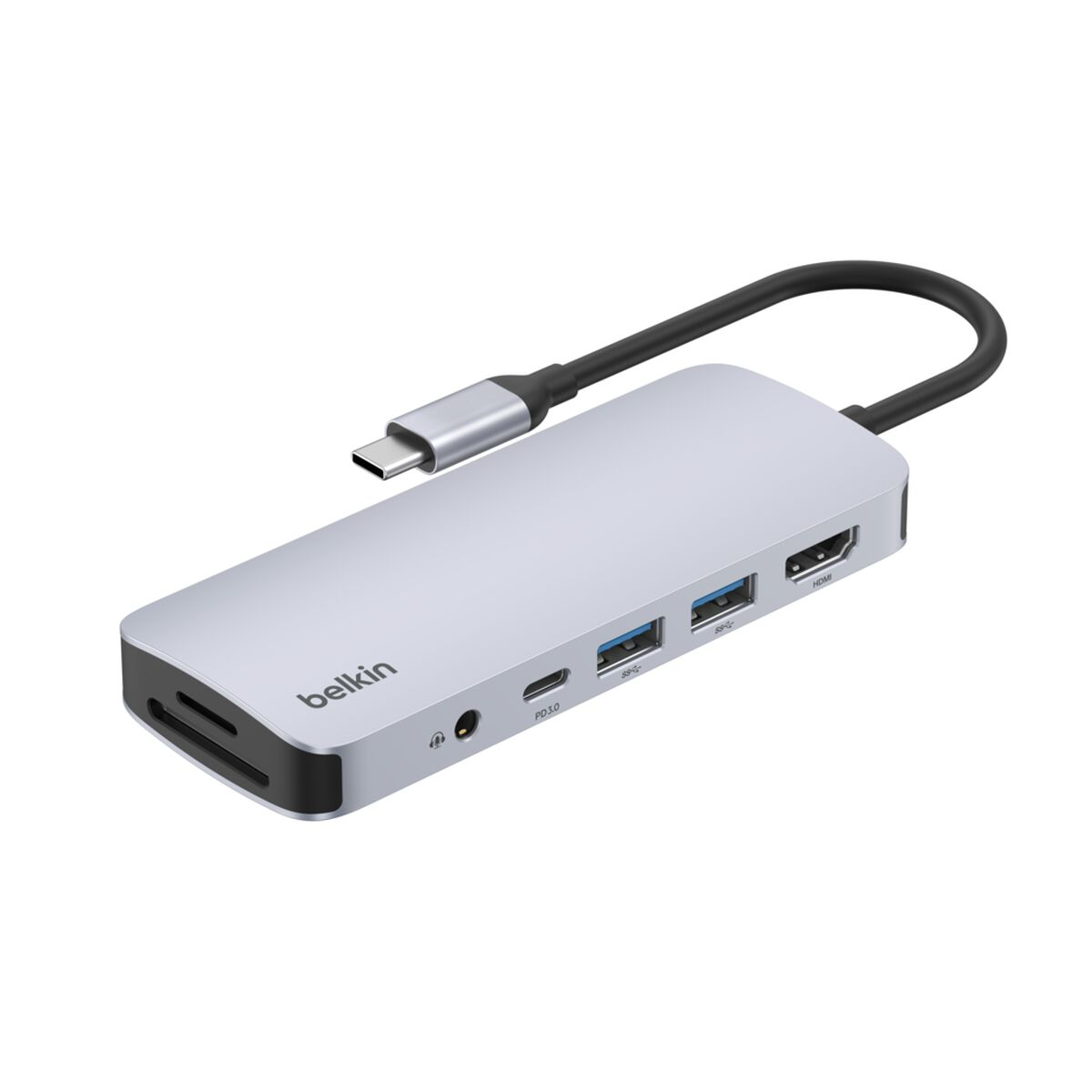 Connect USB-C 7 合 1 多媒體集線器 (AVC009fqSGY-V2)