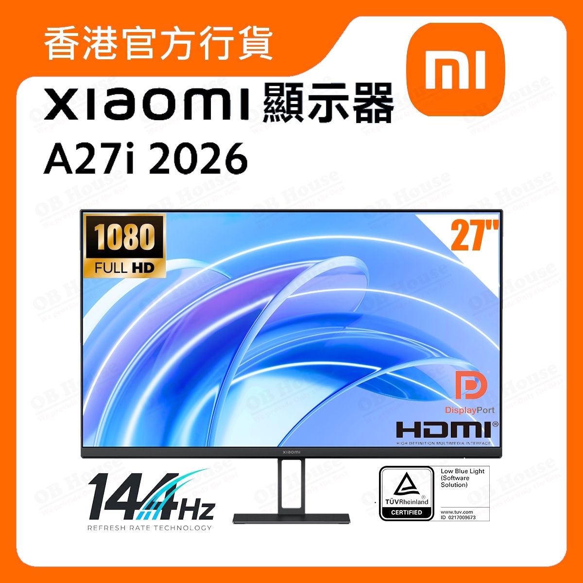 Xiaomi 顯示器 A27i 2026 (ELA6414UK)