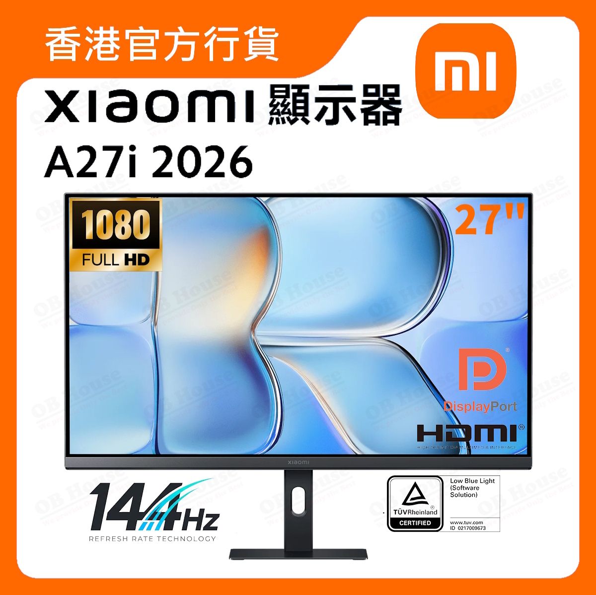 Xiaomi 顯示器 A27i 2026 (ELA6414UK)