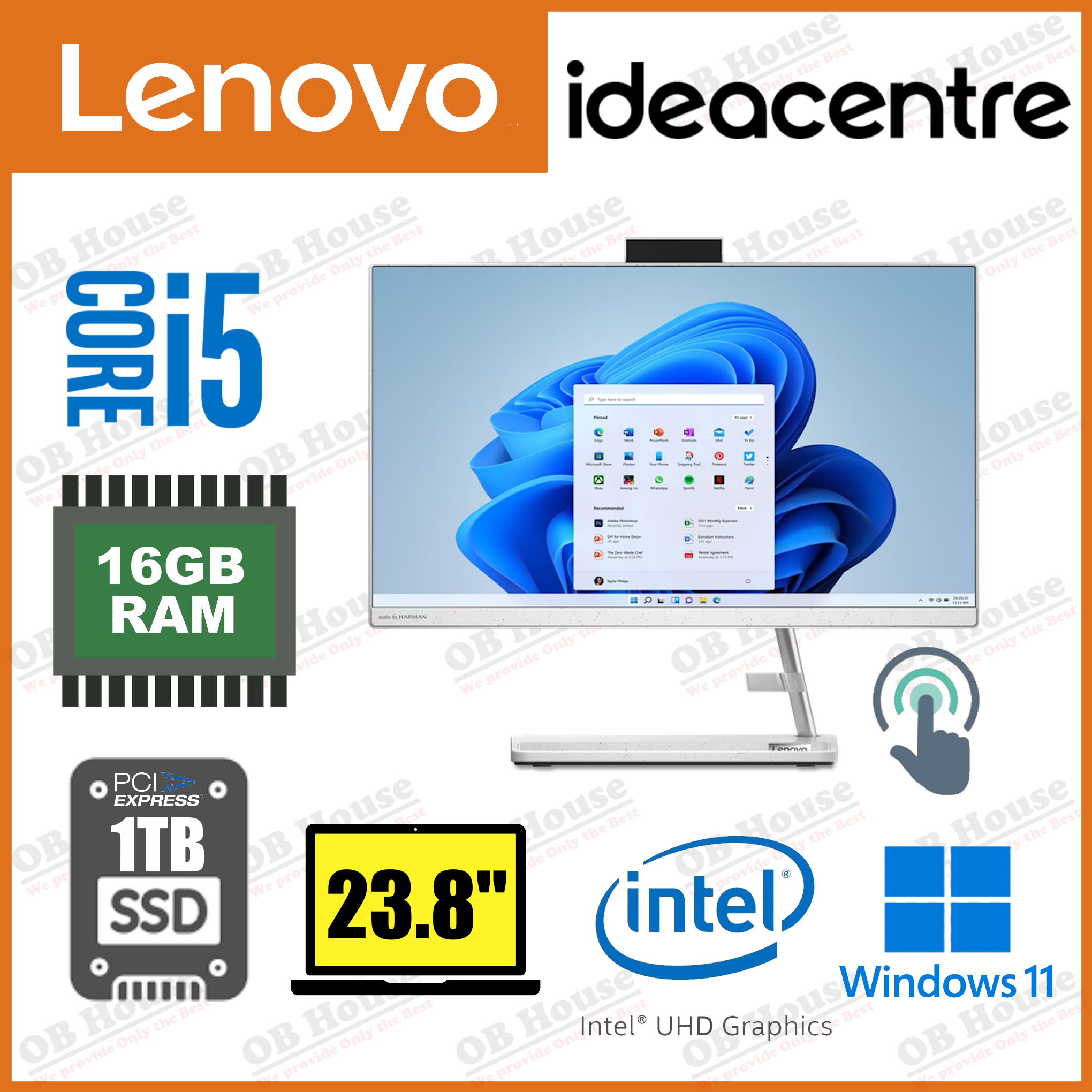 IdeaCentre AIO 3 24IAP7 i5-13420H/16GB/1TB SSD/TOUCH (F0GH010LHH)