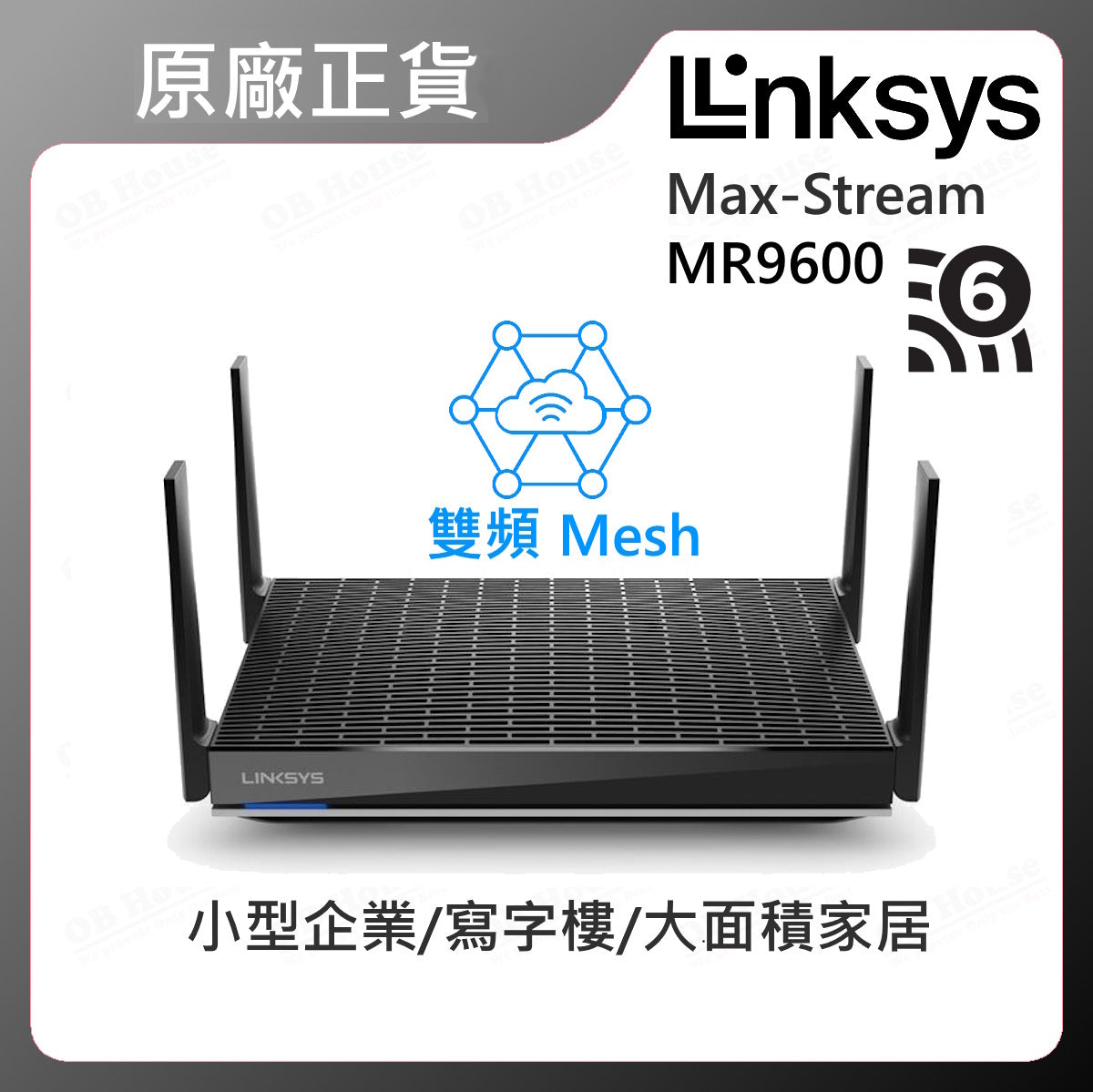 Max-Stream MR9600 AX6000 雙頻 Mesh WiFi 6 路由器