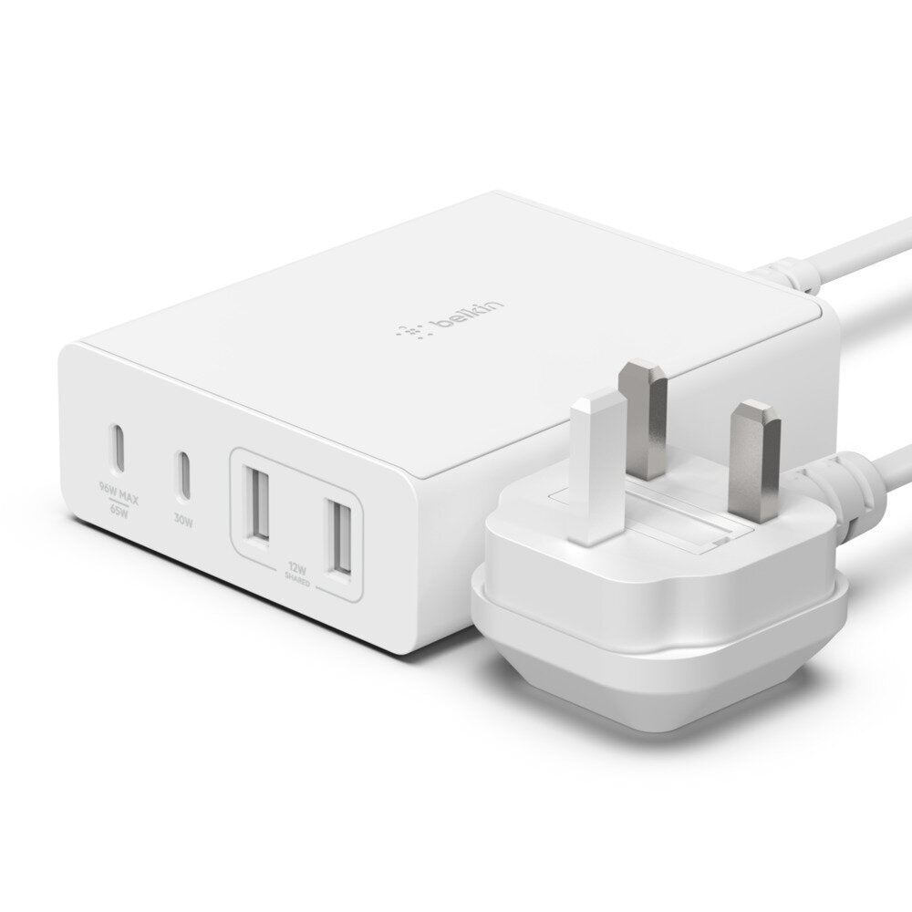 BOOST↑CHARGE PRO 108W 4-Port GaN 充電器 (WCH010myWH)