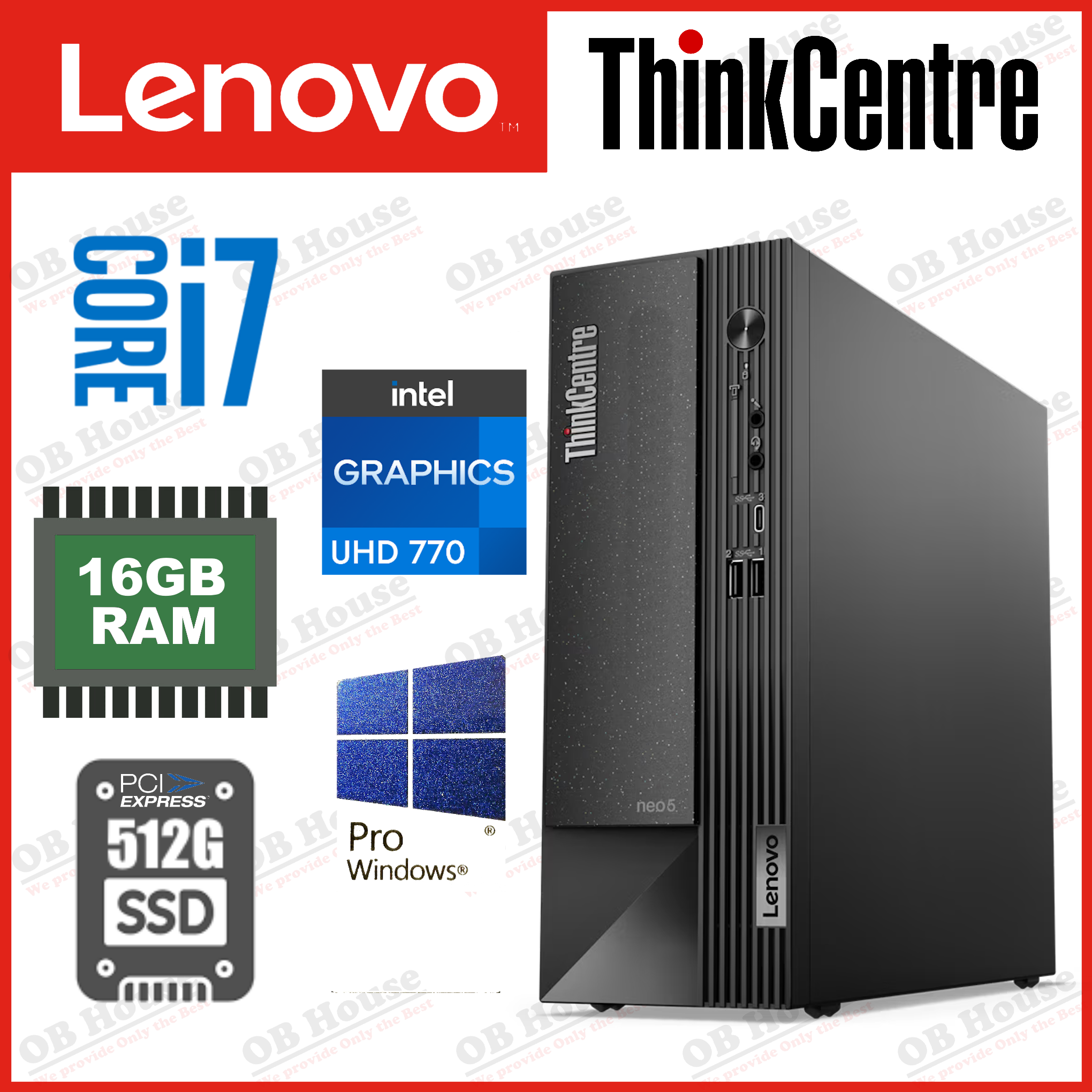 ThinkCentre Neo 50s Gen 4 Intel i7-13700 Win 11 Pro (專業版)