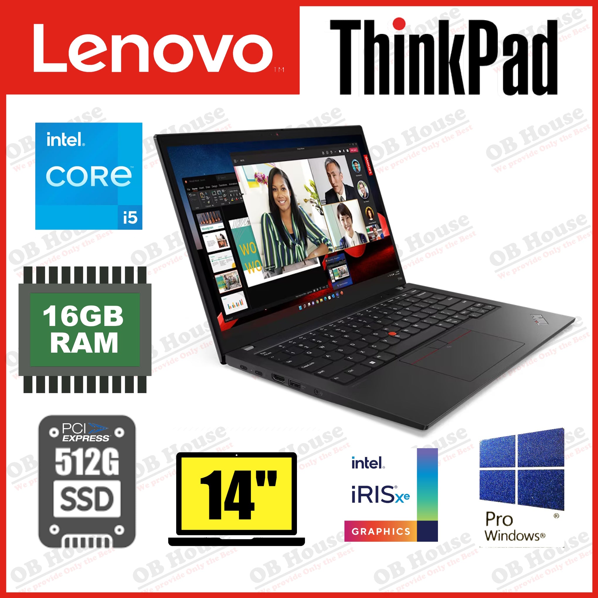 ThinkPad T14s Gen 4 (Intel) i5-1340P Win 11 Pro (專業版)