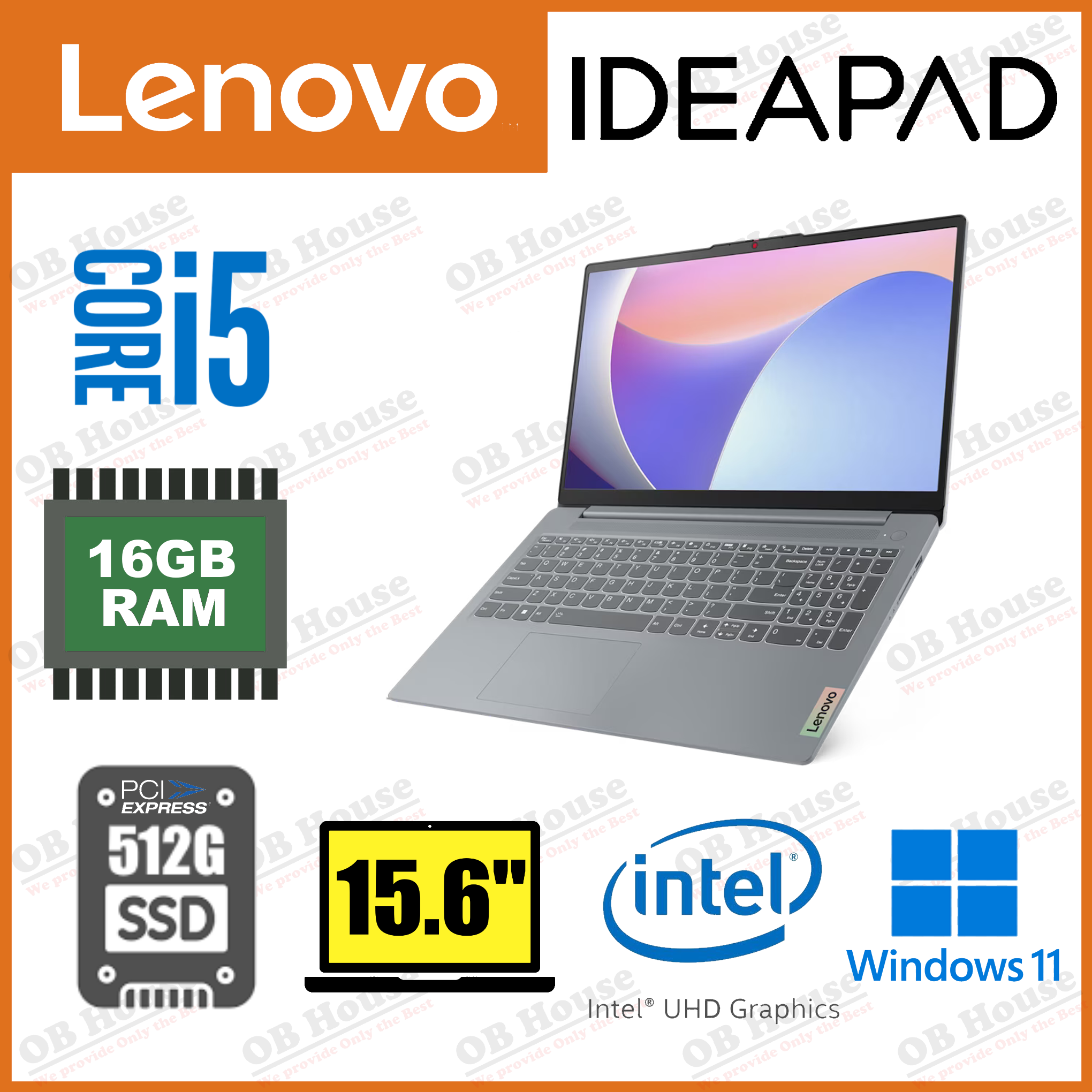 IdeaPad Slim 3 15IRH8 i5-13420H/16GB/512GB SSD (83EM0002HH)